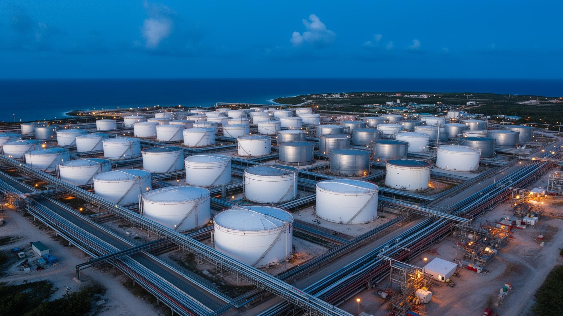 Caribbean tank farm storage facility